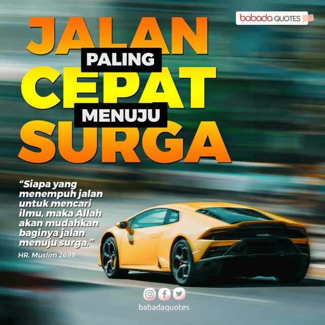 Menuntut Ilmu, Jalan Paling Cepat Menuju Surga